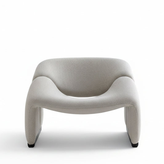 Artifort Groovy M-chair F598 refurbished fauteuil, opnieuw gestoffeerd in Kvadrat Coda