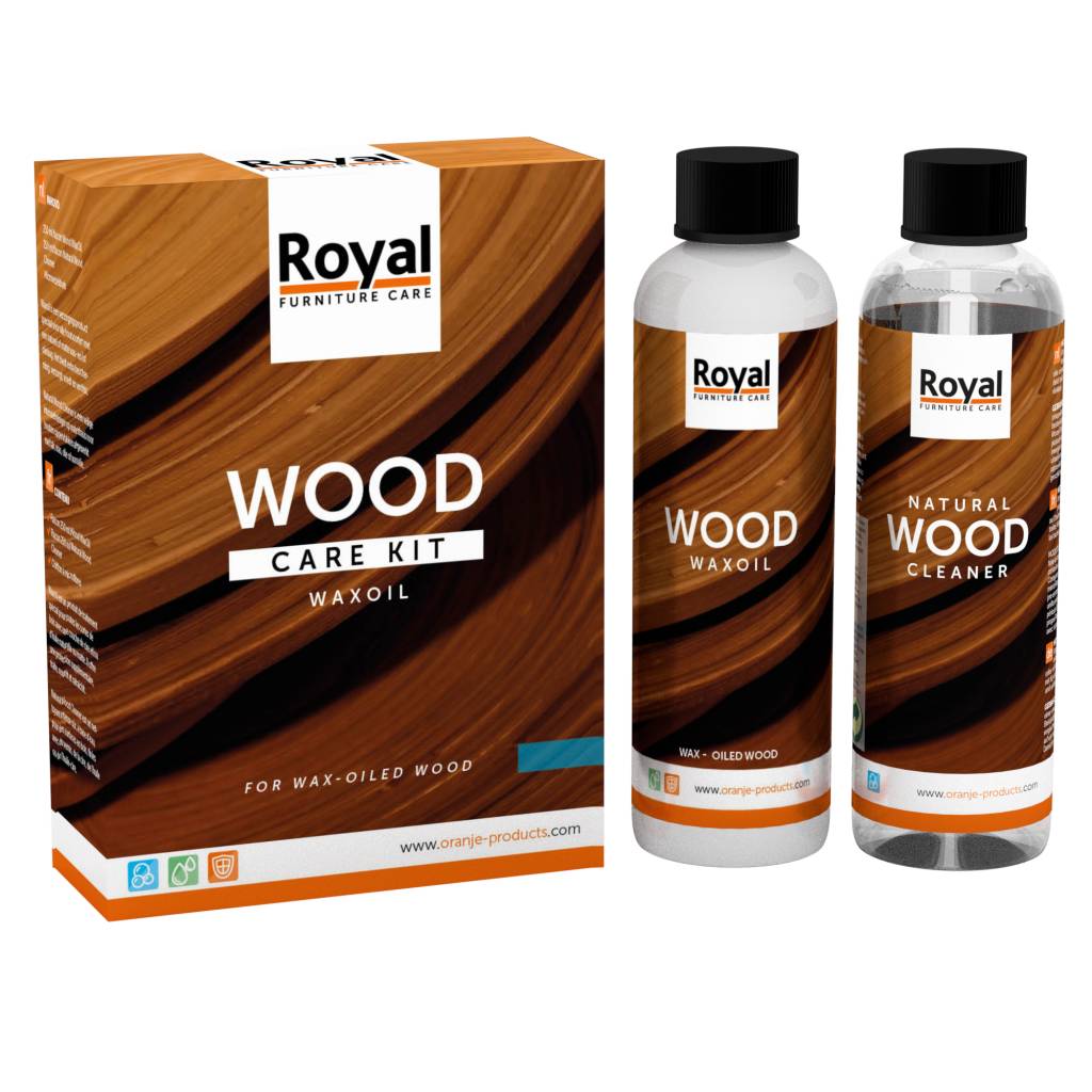Wood Care Kit Waxoil voor mat geoliede en gewaxte houten meubels