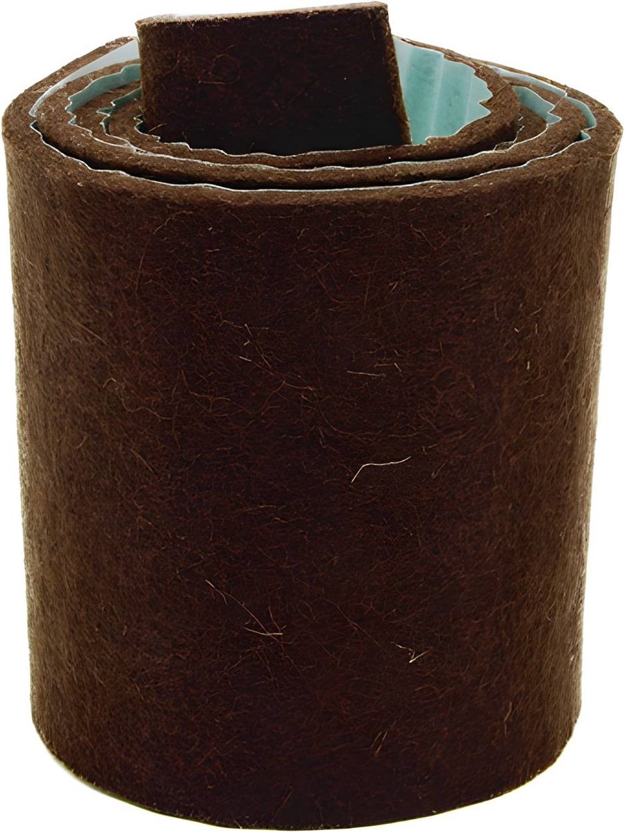 Zelfklevende viltstroken bruin synthetisch 5 × 100 cm